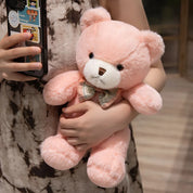 30cm kawaii colorido laço urso boneca brinquedo de pelúcia abraço urso boneca presente aniversário travesseiro de pelúcia casa sala estar quarto