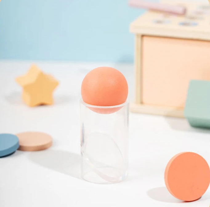 Caixa permanente de objeto de bebê montessori, brinquedo de madeira, forma de classificação de cores, caixa de correspondência, bola de moeda, caixa sensorial, habilidades motoras finas para