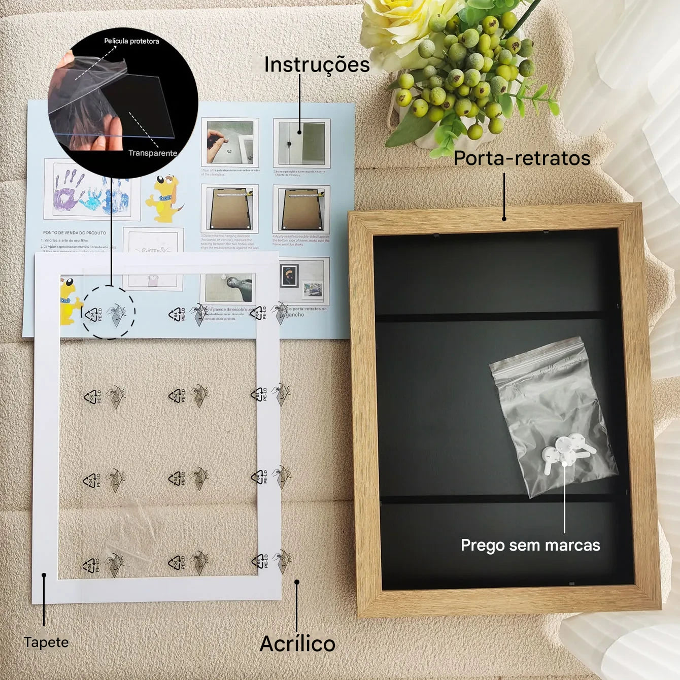 Moldura Magnética para Exposição de Arte Infantil