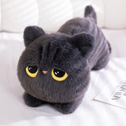 Almofada de Pelúcia Gato Preto Kawaii - Conforto e Charme