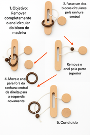 Brinquedo de Inteligência de Madeira