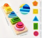 Blocos de Construção Montessori de Madeira
