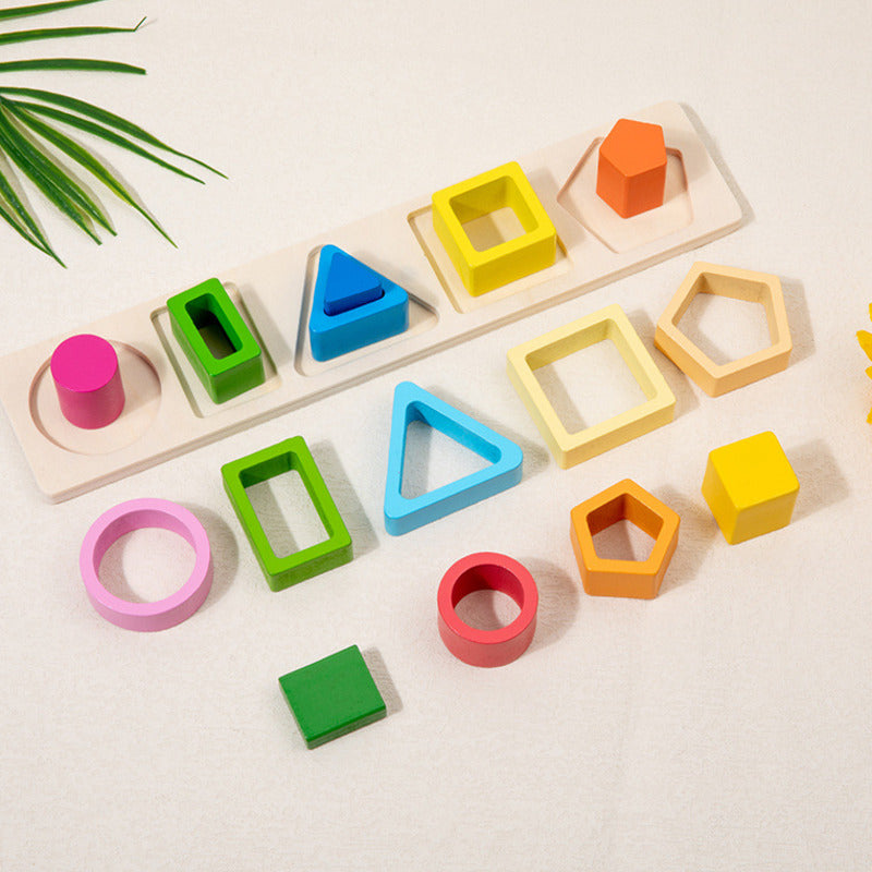 Blocos de Construção Montessori de Madeira