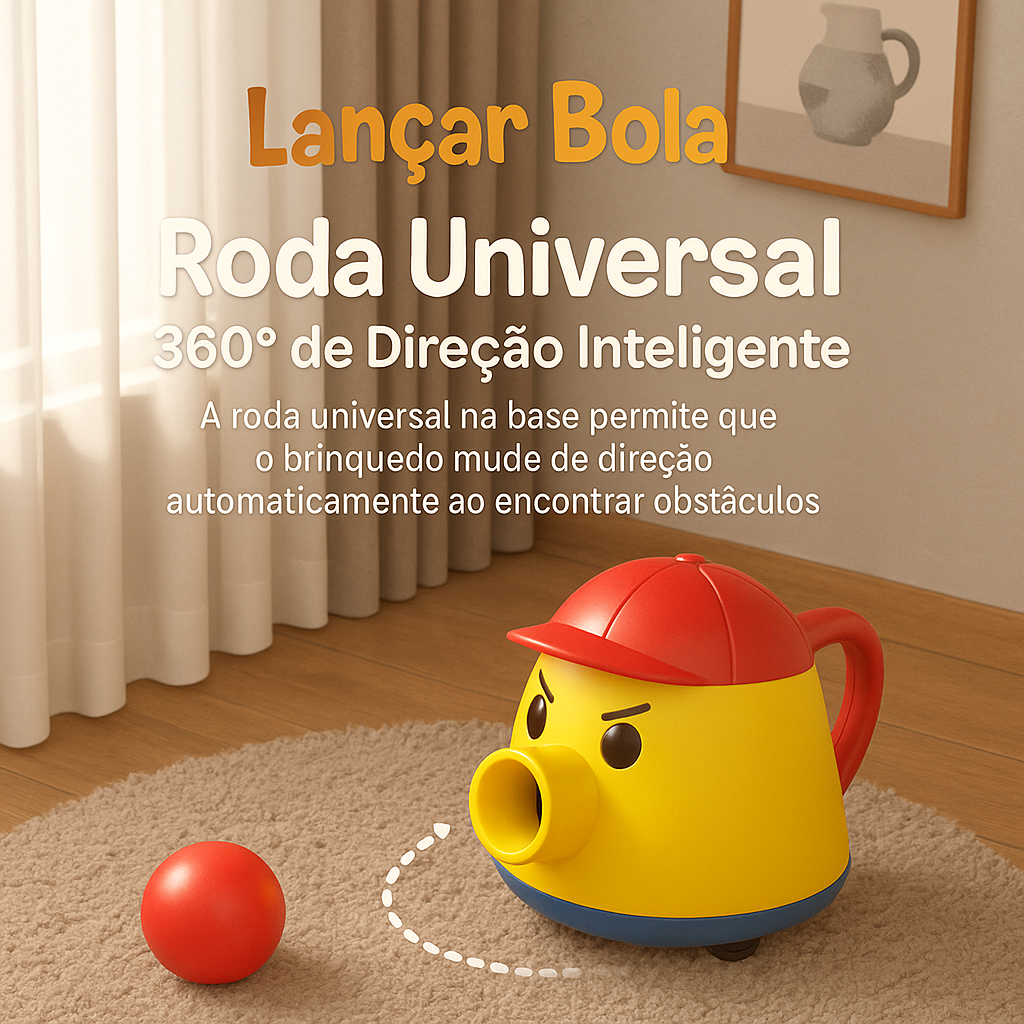 Brinquedo Montessori Lançador de Bolas Educacional
