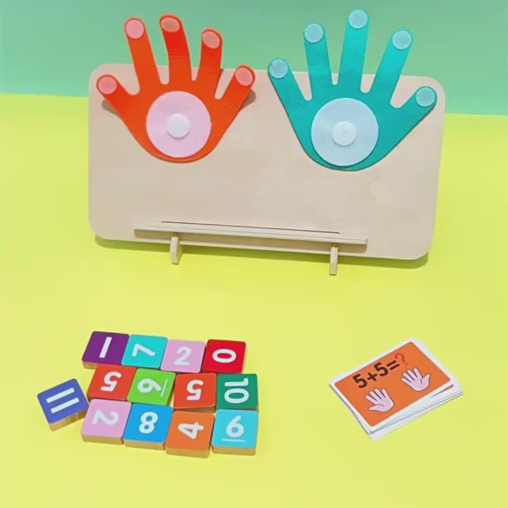 Brinquedo Educativo Montessori de Aritmética em Madeira