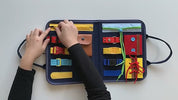 Placa Montessori de Atividades para Desenvolvimento Infantil