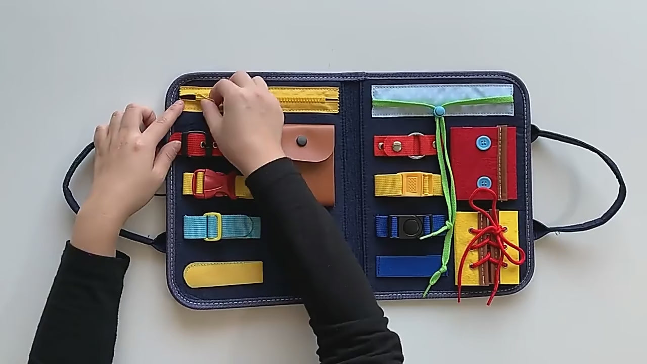 Placa Montessori de Atividades para Desenvolvimento Infantil