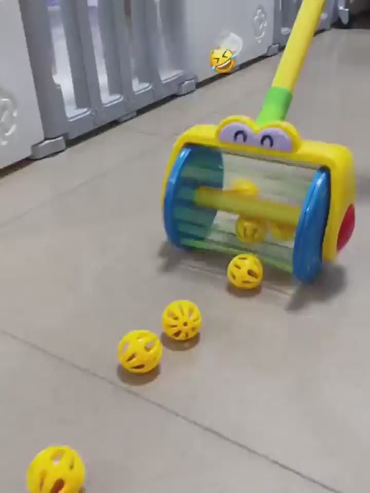 Brinquedo Montessori Lançador de Bolas Educacional